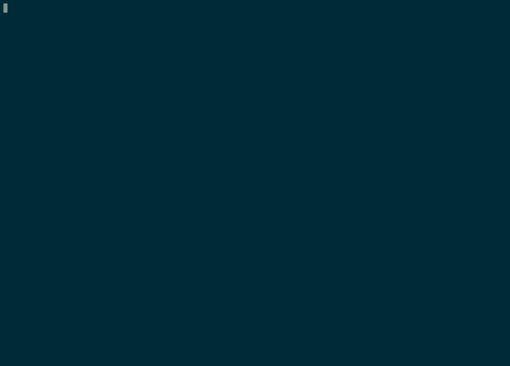Atuin interactive full-screen shell history search interface